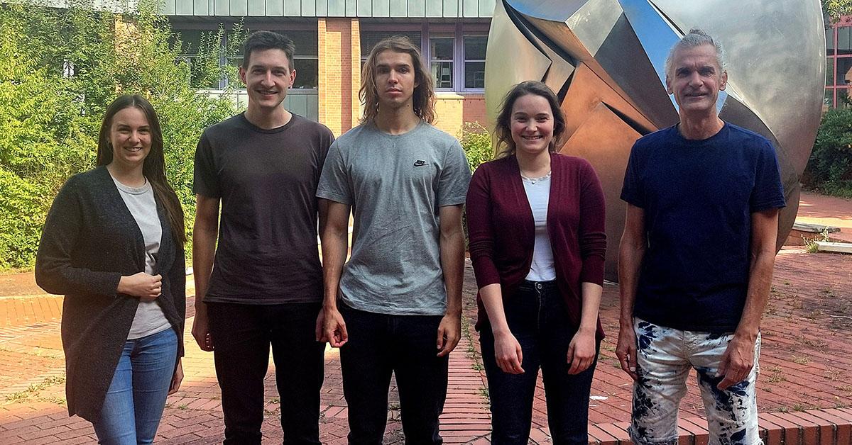 v.l.n.r.: Sabrina Süss, Florian Sammüller, Silas Robitschko, Johanna Müller, Matthias Schmidt