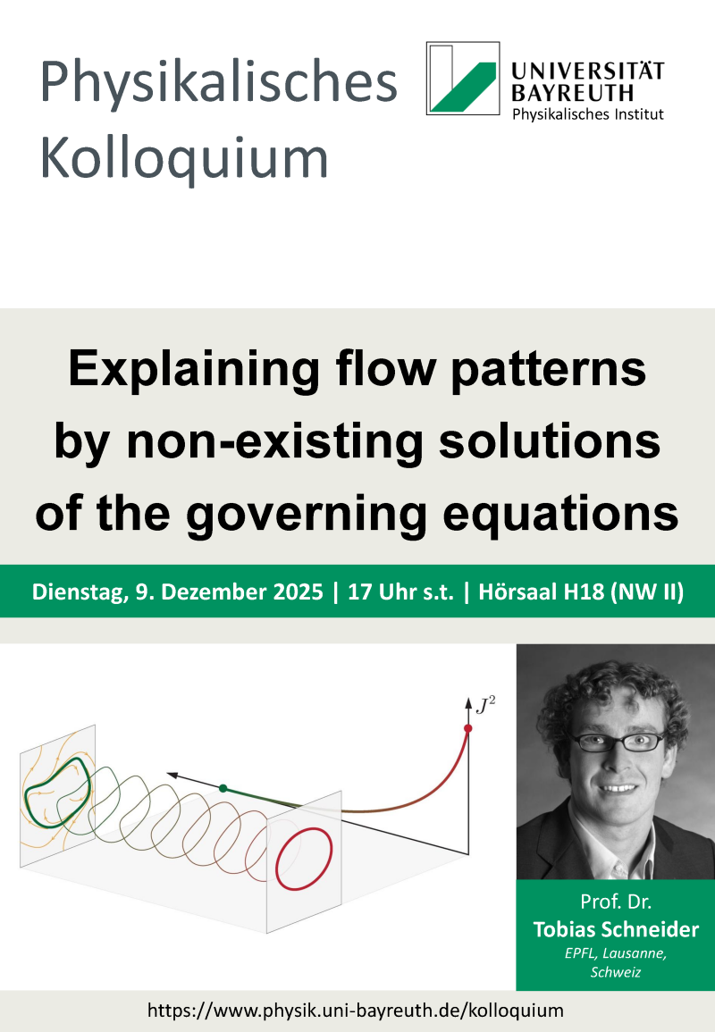 Physikalisches Kolloquium am 9. Dezember 2025