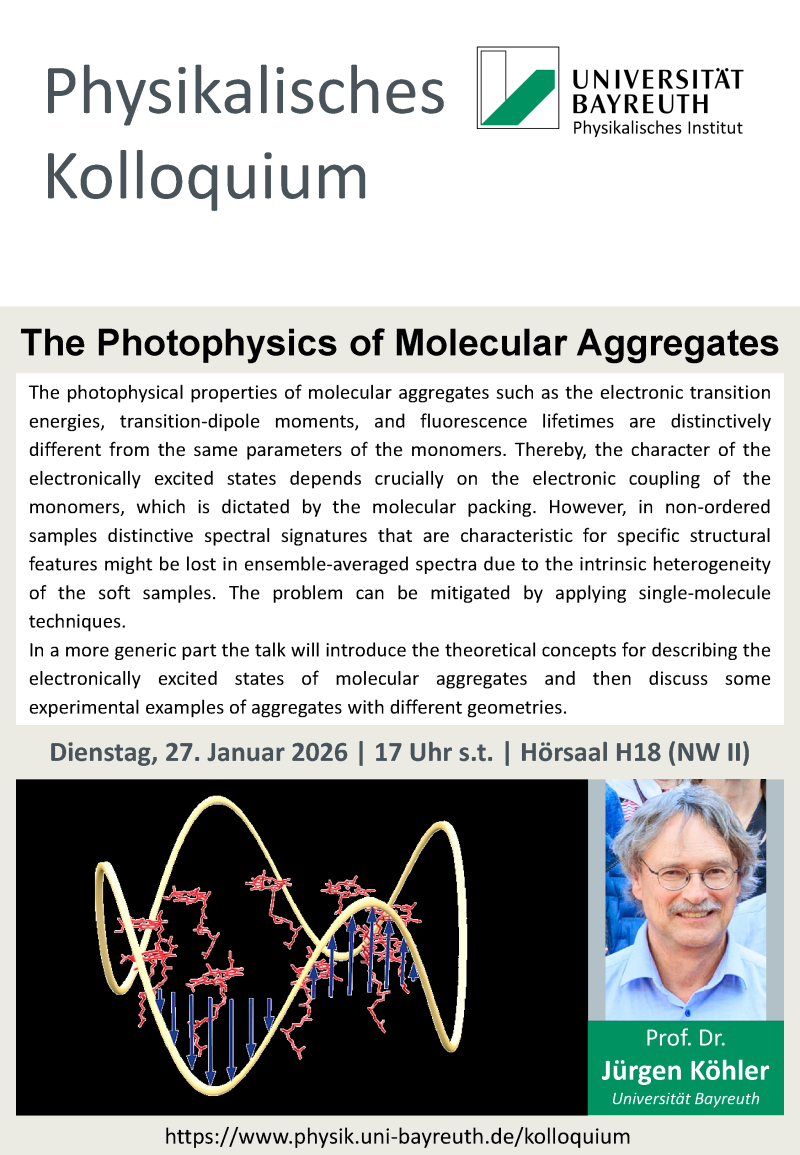 Physikalisches Kolloquium am 27. Januar 2026