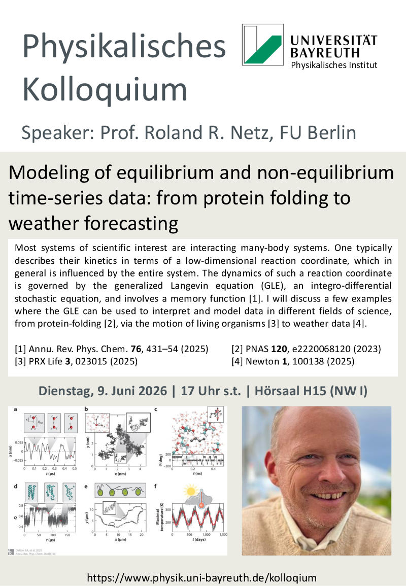 Physikalisches Kolloquium am 9. Juni 2026