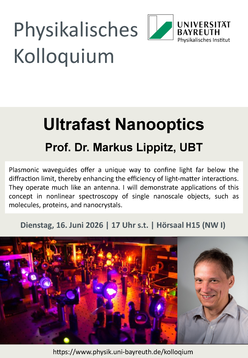 Physikalisches Kolloquium am 16. Juni 2026